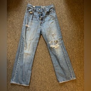 LEVIS Ribcage Straight Ankle Jeans!
